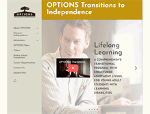 Tablet Screenshot of experienceoptions.org